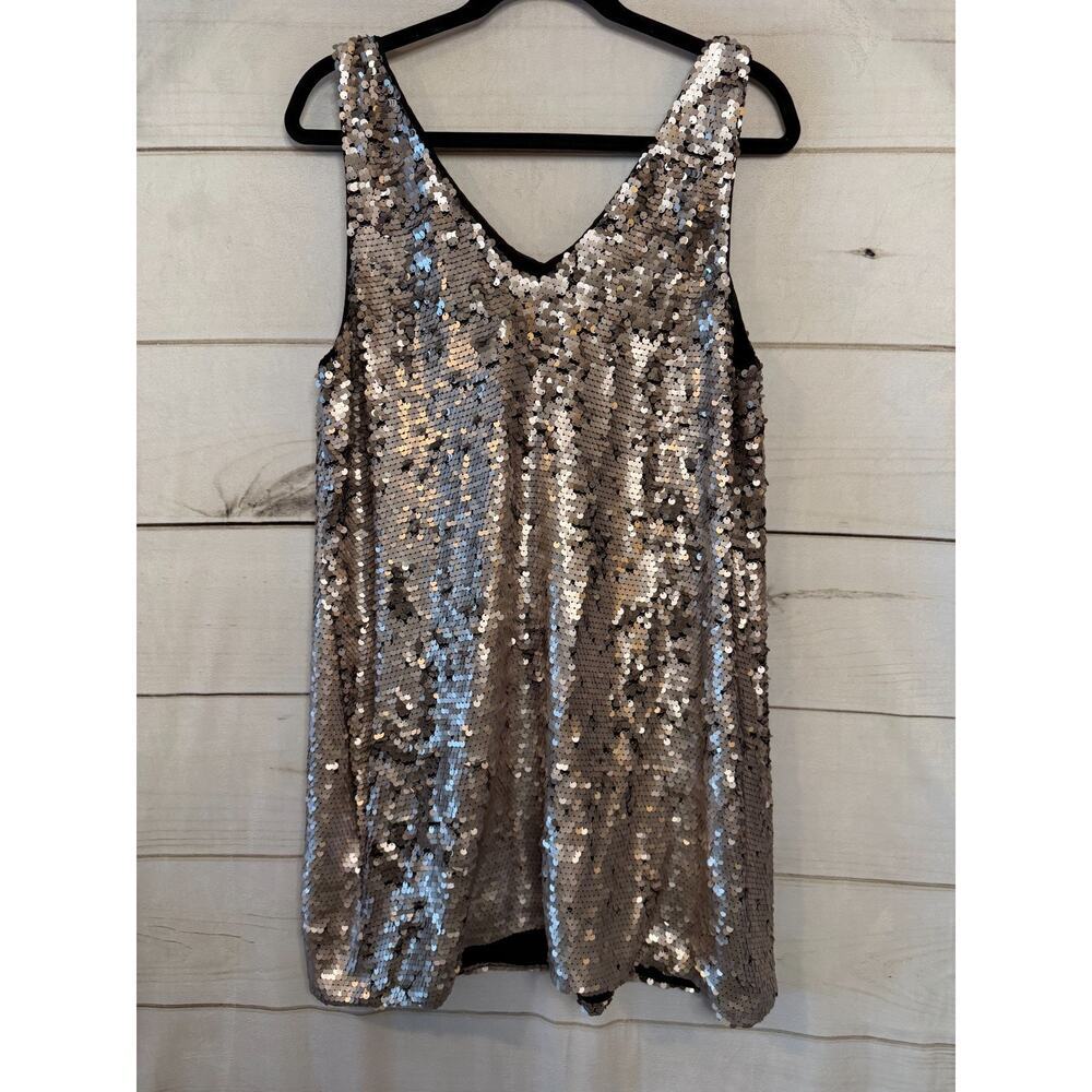 k / lab NWT Sequin Dress Size LG Perf for Holidays New Years Eve FUN - Picture 2 of 8